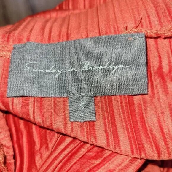 Anthropologie Sunday in Brooklyn Plisse Handkerchief Asymmetric Hem Skirt S - Picture 5 of 6